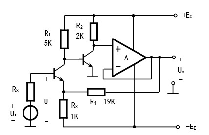 电路如图所示，已知，，下列选项中正确的是 。 A、电压串联负反馈B、C、电流串联负反馈D、E、