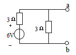 【单选题】如下图所示电路，开路电压Uoc为（）V。 