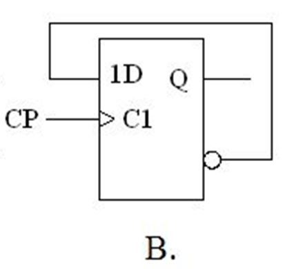 下图所示电路中，不能实现Q*=Q′的是（）。