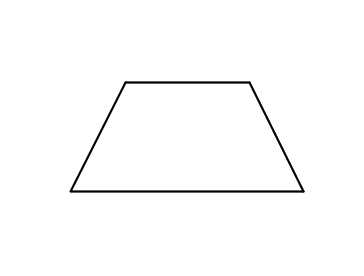 用一条垂直的线把等边梯形分割成两个面积相等的三角形。  不能用一条垂直的线把等边梯形分割成两个面积相