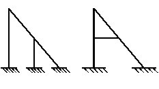下列结构中（假设杆长不变）有结点线位移的是图（）   （A） （B） （C） （D）