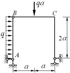 图示结构BC杆C端的弯矩为（设下侧受拉为正）： A、B、C、0D、