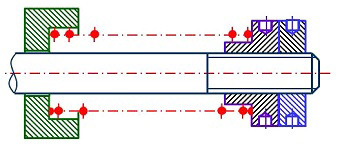 当弹簧断面直径小于等于 mm时，可以涂黑表示（如图所示）。  （填空1 分）
