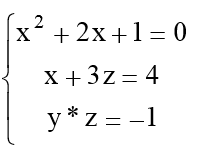 求解非线性方程组[图] syms x y z; f1= ; f2= ; f3= ;...求解非线性方
