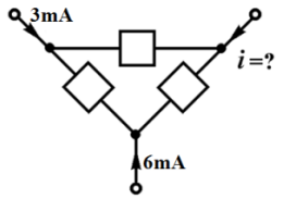 选择题： 如图所示的电路中 i = 。 