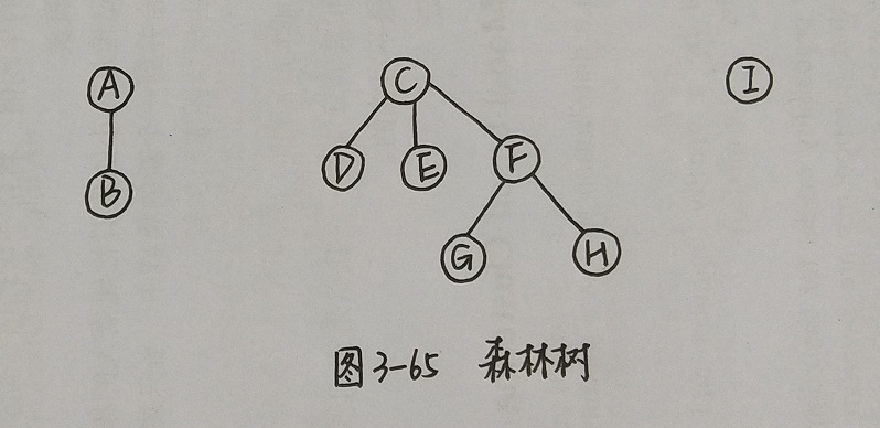 已知如下森林（如图3-65）画出对应的二叉树。 [图]...已知如下森林（如图3-65）画出对应的二