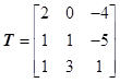 已知系统的状态空间表达式为：  经线性变换将系统的状态方程变换为：  则变换矩阵（）