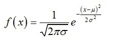 正态分布的概率密度函数为（）。