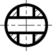 下面的轴上，A-A剖切平面处正确的断面图是（）。 