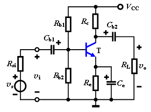 共射极放大电路如图所示，已知rbb' ≈ 0，改变哪些参数会影响其电压增益 。 