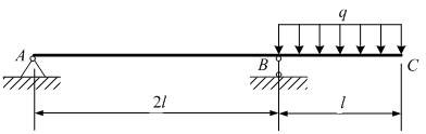 试用叠加法求图示外伸梁支座A的转角[图]和支座B的转角...试用叠加法求图示外伸梁支座A的转角和支座