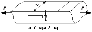 矩形截面的木拉杆接头如图所示，则其剪切面面积为 ；挤压计算面积为 。 
