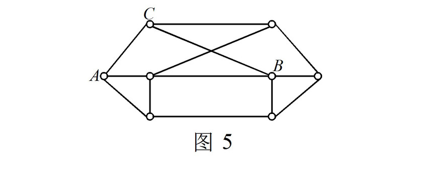 如图所示，如果把系统的ABC部分视为刚体，则其他部分视为添加到刚体上的二元体，则此系统是一个具有一个