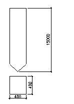 案例题：如图所示，某工程采用预制钢筋砼方桩，计60根，,用清单规则计算工程量。（以m为单位计量） 