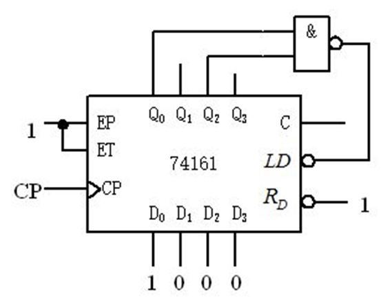电路如图所示， [图] 这个电路的有效循环状态个数为（）...电路如图所示，  这个电路的有效循环状