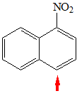 下面化合物萘环亲电取代反应，应该发生在什么位置？ 