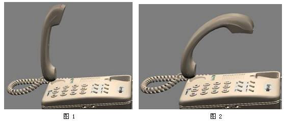 想要最快速地将图1电话的造型编辑修改成图2电话造型的效果应执行的操作是 