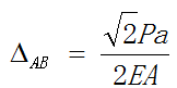 图示桁架EA=常数，A、B两点间相对线位移[图]大小为：（) ...图示桁架EA=常数，A、B两点间