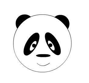 请使用椭圆、线条等基本工具绘制如图所示“小熊猫”。 [图...请使用椭圆、线条等基本工具绘制如图所示