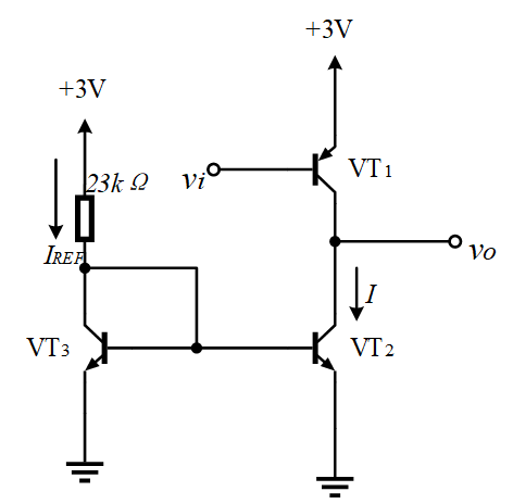 电路如图所示，已知各晶体管，，，和都很大，则电路的总输出电阻Ro=（），电压增益Av=（）。 