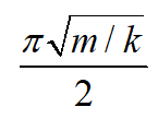 一水平振动的谐振子，质量m，劲度系数k。初始时刻振子在平衡位置处，受冲力作用以速度v向x轴正方向振动