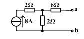 填空题： 如图所示一有源二端线性网络，其戴维宁等效电路中内阻R0为（）Ω。 