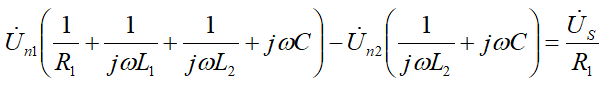 【单选题】如图，①的结点电压方程正确的是（）。 