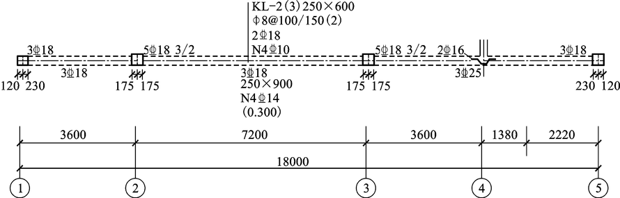 [图] 计算梁KL-2的钢筋工程量，其中柱、梁保护层厚度均... 计算梁KL-2的钢筋工程量，其中柱