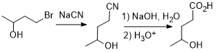 关于羧酸的制备，下列反应式存在问题的有哪几个？（）