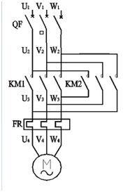 [图]关于电机正反转主电路说法正确的是 。A、A：KM1、KM2...关于电机正反转主电路说法正确的