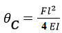 如图所示的外伸梁,C截面的转角 θc=    