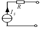 如图所示电路中与理想电流源串联的电阻R，下列说法正确的是（) 