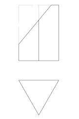 请补全三棱柱被正垂面切割后的水平投影，并求出侧面投影。 