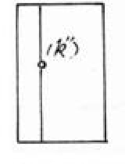 下图所示五棱柱表面上一点K，其正确的侧面投影是（）。 