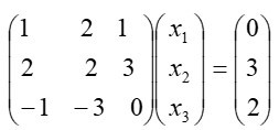 用高斯顺序消元法求解线性方程组：[图]...用高斯顺序消元法求解线性方程组：