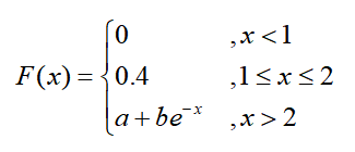 设随机变量X的分布函数如下，则[图]=0.4. [图]...设随机变量X的分布函数如下，则=0.4.