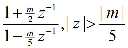 已知因果离散时间线性时不变系统的输入x[n]和输出y[n]如图所示，  则该系统的系统函数H（z)及