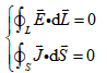 导电媒质（电源外)中积分形式的恒定电场基本方程为（)