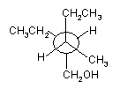纽曼投影式 与下列哪一个化合物相同：（）