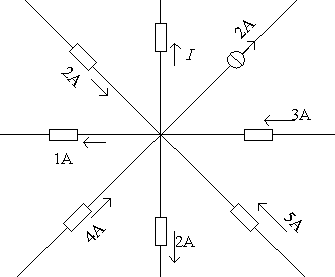 【单选题】[图]利用基尔霍夫电流定律计算图中的电流I=（...【单选题】利用基尔霍夫电流定律计算图中