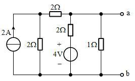 图示电路的诺顿等效电路中的短路电流为ISC= A。 [图]...图示电路的诺顿等效电路中的短路电流为