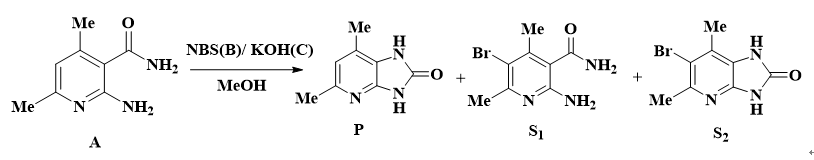 下图为吡啶并咪唑酮（P)的生成过程，则下列说法正确的是（）。 