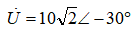 【单选题】正弦电压[图]的相量表示式为（）V。A、[图]B、[图...【单选题】正弦电压的相量表示式