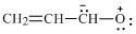 下列丙烯醛的几种极限结构中，对共振杂化体的贡献最大的是[ ]。