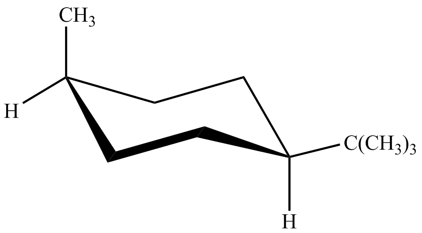 顺-1-甲基-4-叔丁基环己烷的稳定构象是