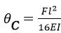 如图所示的外伸梁,C截面的转角 θc=    