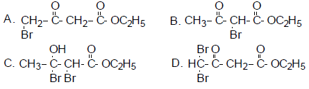 在乙酰乙酸乙酯中加入溴水，反应的最终产物是（） 