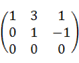 【单选题】下列矩阵中，形式上是行阶梯形矩阵的是（）