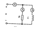 正弦交流电路如图，已知电流表A1的读数为3A，A2的读数为4A，试求电流表A的读数是（）V. 