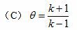 四杆机构中，已知行程速比系数K，则极位夹角的计算公式为（）。